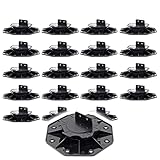 XPOtool Set 20x Stelzlager für Terrassen, 2700kg, 18-28mm, höhenverstellbare Stellfüße für Terrassendielen, Platten und Planken