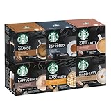 STARBUCKS Probierset, Mixed Cup Variety Pack By Nescafé Dolce Gusto Kaffeekapseln 6 X 12 (72 Kapseln) - Exklusiv Bei Amazon