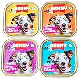 Benny Hundefutter Feine Pastete Mix 4 Sorten 54 x 300 g