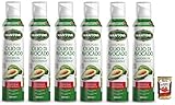 6x Fratelli Mantova Condimento all'Avocado,100% reines Avocadoöl Spray,Italienisches Sprühöl 200ml + Italian Gourmet Polpa di Pomodoro 400g Dose