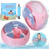 Schwimmflügel Kinder für Jungen Mädchen Teenager Kinder 1-6 Jahre, Swimsafe Schwimmhilfe Gerät für Anfänger, Schwimmring (Pink, S(6CM))