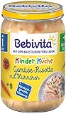 Bebivita Kinder-Küche 1-3 Jahre Gemüse-Risotto mit Hühnchen, 6er Pack (6 x 250g)