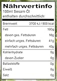 Seitenbacher Bio Sesam Öl rein nativ, kaltgepresst/1 Pressung, 1er Pack (1 x 250 g)