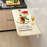 Klapptisch zur Wandmontage, platzsparend, schwimmender Tisch für kleine Räume, perfekt für Zuhause, Büro, Arbeitszimmer, Küche und Schlafzimmer, vielseitiger Computer-Ess- und Gaming-Tisch