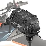 Rhinowalk Multifunktional Tanktasche Tankrucksack mit Molle System Wasserblase Schultergurt Motorradtasche Motorrad Rucksack