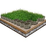 Rasengitter 16 STK. Grün 60 x 40 x 3 cm Kunststoff, Snsowed Rankhilfe, Spaliere Und Rankhilfen, Rosenstütze, Kletterhilfe Für Pflanzen, Tomatenturm, Kletterrosen, Rosenrankgitter