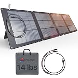 LPDISPLAY 6.35kg Solarpanel faltbar 200W, IP67 ETFE-Beschichtung Geschützt, 23,5% Umwandlungsrate, Solarpanel für Camping-Notfälle im Freien