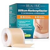 Silikon-Narbenpflaster (1,6 Zoll × 75 Zoll, 1,9 m) – Für Kaiserschnitt, Operationen, Verbrennungen & hypertrophe Narben | Hautfreundlich, zuschneidbar & atmungsaktiv