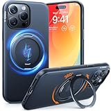 TORRAS 360° Ostand OFitness für iPhone 15 Pro Max Hülle für MagSafe [Flexibler Ständer & Nr.1 Magnetkraft & Zertifiziert Militärischer Schutz] Hülle iPhone 15 Pro Max Case Schwarz