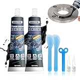 ROFPM Dichtmasse Motor Schwarz, 100g Hochtemperatur Silikon, Zylinderkopfdichtung Dichtmittel, Flüssigdichtung, Getriebe Motor Dichtung Ölwanne, Motordichtmittel, Schwarze Motordichtungspaste