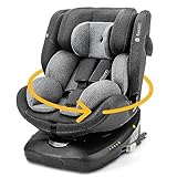 Osann Eno360 i-Size, drehbarer Kindersitz 40-150 cm, Reboarder mit Isofix, Baby Autositz – Dark Grey Melange