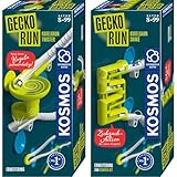 KOSMOS Gecko Run Doppelpack Erweiterungen Twister + Snake, Zubehör für Coole vertikale Kugelbahnen, inkl.zusätzliche Bahnelemente, für Kinder ab 8 Jahren