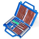 TIDEVAN 33 Stück Reifenreparaturset Tragbares Reifenreparaturset Reifen Flickset Auto, Reifenreparaturset Auto, Heavy Duty Reifen Reparatur Kit für Auto, Motorrad, LKW, ATV, Traktor, SUV, Jeep