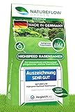 Rasensamen schnellkeimend 10kg - TEST SEHR GUT - Schnell wachsender Rasen Made in Germany - Premium Grassamen schnellkeimend - Rasensaat für sattgrünen, unkrautfreien Traumrasen - Rasensamen 10kg