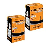 Continental Mountainbike Presta-Ventil für 29-Zoll-MTB-Reifenschläuche, 1,75 bis 2,5, 2er Pack, Schwarz