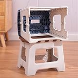Praktischer, tragbarer Tritthocker mit kompaktem Design, ideal für Zuhause, Büro oder im Freien (blau)