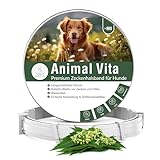 Animal Vita® Premium Zeckenhalsband für Hunde - Zuverlässiger Schutz vor Zecken [wasserdicht und größenverstellbar] bis zu 8 Monate Zeckenschutz für Hunde
