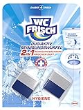 WC FRISCH, Duo-Aktiv Reinigungswürfel für Wasserkästen, 2 Stück, für hygienische Frische und Kalkschutz