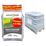 versando 1080kg Rasenkalk & Gartenkalk Frühjahr bis 2,16ha: verdrängt Moos Unkraut Pilze fördert Boden & Wurzelentwicklung ideal für Rasen mit Langzeitwirkung, 1 Palette - Premium Qualität