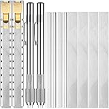 Nettoppo Speckstein Halter Speckstein Bleistift Rund Flach Aluminium SchweißEn Werkzeuge Flache Speckstein Marker Abnehmbar auf Stahl,Aluminium