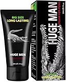 Riesige Männer Penis XXL Creme für Männer 50ml | Vergrößerungs- & Wachstumscreme für Männer | Verlängerungs-Salbe für längere und dickere Größe XL | Massagegel für verbesserte männliche Leistung