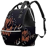 Halloween Fledermaus Cookies Wickeltasche, Mumien-Rucksack, große Kapazität, Babytasche, multifunktionaler Reiserucksack, Wickeltasche, Stilltasche für Babypflege