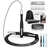 Springseil Speed Rope, 2 Kugellager Springseil Erwachsene Fitness Mit kostenloses Schraubendesign & Aluminium-Griff, 300CM Seilspringen Mit Trainingsposter Für Boxen & MMA