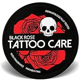 Makra Cosmetics - Tattoo Care Black Rose - Aftercare & Auffrischen Salbe – Creme für neue & ältere Tattoos – Intensive schützt und Pflege - Verstärkt Farben, verhindert Verblassen - 35g