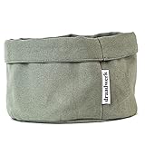 draadwerk® Brotkorb Stoff | Brötchenkorb | Aufbewahrungskorb | Frühstückskorb | Aufbewahrungskorb aus 100% Baumwolle | Für Frühstück, Brunchen, Wickeltisch, Aufbewahrung & Feiertage (Khaki)