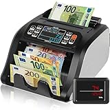 Jubula MV-300 Geldzählmaschine für gemischte Geldscheine | UV/MG/MT/IR/DD usw. | Sicher | Exakt | EUR USD GBP | Banknotenzähler | Geldzähler | Banknotenzählmaschine | Geldscheinzähler