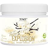 TNT Geschmackspulver 'Flavour Explosion' (Dreamy Vanilla/ 250g) • Unter 7 kcal pro Portion • Kalorien sparen • Ideal für Joghurt, Quark, Protein-Shakes, etc.
