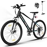 HITWAY E Bike E-Mountainbike 26 Zoll Pedelec Cityräder Elektrofahrrad,250W Motor,36V/12Ah Akku ebike,7/21 Gängen,bis 35-90km