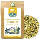 Bio Kamillentee 1000g - ganze Kamillenblüten getrocknet - aromastark und ölreich - direkt vom europäischen Familienbetrieb - PEPPERMINTMAN