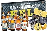 Kalea Männerhandtasche Hell, Beer Tasting Box, perfektes Biergeschenk für Männer und Frauen, Bier-Spezialitäten von Privatbrauereien (Männerhandtasche Hell 10x0,5l)