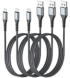 SUNGUY Micro USB Kabel [1M 3Stück] Nylon Micro USB Ladekabel für Galaxy S7/S6 Edge, Moto G5 Plus,Huawei P0 Lite, Sony Xperia Z5, Kindle Fire-Grau