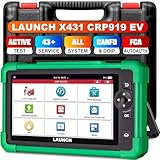 OBD2 Diagnosegerät Auto LAUNCH CRP919 EV Elektroauto Diagnosegerät für Elektrofahrzeuge, Bidirektionales Scan-Tool,Vollsystem-Diagnose-Scanner,43+ Reset,ECU-Codierung,FCA AutoAuth,2 Jahren Update