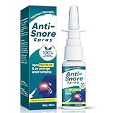 Anti Schnarch Nasenspray, 30 ml für einen ruhigen und erholten Schlaf,Verhindert unangenehme Schnarchgeräusche, Leichte und effektive Anwendung