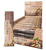 IronMaxx Oat & Protein Bar - Chocolate Hazelnut 24 x 45g - Highprotein- und Haferriegel ohne zugesetzte Zucker - Ballaststoffreicher Oatbar mit echten Haferflocken