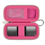 Herzmonitor-Tasche kompatibel mit AliveCor KardiaMobile 6L - Smartphone-kompatibler 6-Messungen-EKG-Monitor für Apple- und Android-Geräte - NUR HÜLLE (Rosa Rot)