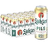 Lübzer Premium Pils, Bier Dose Einweg (24 X 0.5 L) Dosenbier