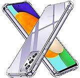 ivoler Klar Silikon Hülle für Samsung Galaxy A52 5G / A52 4G / A52s 5G mit Stoßfest Schutzecken, Dünne Weiche Transparent Schutzhülle Flexible TPU Durchsichtige Handyhülle Kratzfest Case Cover