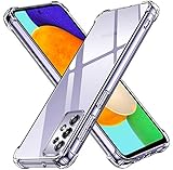 ivoler Klar Silikon Hülle für Samsung Galaxy A52 5G / A52 4G / A52s 5G mit Stoßfest Schutzecken, Dünne Weiche Transparent Schutzhülle Flexible TPU Durchsichtige Handyhülle Kratzfest Case Cover