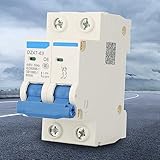 DZ47, 63 Mini-Leistungs Schalter, Hoch Empfindlicher 2-Pol-Unterbrecher für Solarenergie und Photovoltaik-Anlage, Feuer-und Verschleiß Festigkeit, Bequeme Installation, 4500A (6A)