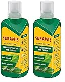 Seramis Vitalnahrung für Grünpflanzen und Palmen, 500 ml – Pflanzendünger für optimales Wachstum, Flüssigdünger mit praktischer Dosierhilfe, grün (Packung mit 2)