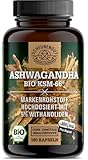 Ashwagandha KSM-66® -BIO- WICHTIG: 12:1 Extrakt (=3600mg Ashwagandha Wurzelpulver je Kapsel, 300mg Extrakt pro Stk) MIT 5% Withanolide I 180 Kapseln -DE- SCHEUNENGUT®