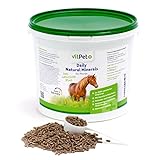 VitPet+ Daily Natural Minerals – Premium Mineralfutter Pferde im 4 kg Eimer inkl. Dosierlöffel – Getreidefrei mit hochwertigen organischen Verbindungen von Zink und Selen