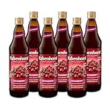 RABENHORST - Cranberry Muttersaft 6er Pack (6 x 700ml). 100 % purer Cranberry-Direktsaft aus erster Pressung aus sorgfältig ausgewählten, original nordamerikanischen Cranberrys von bester Qualität
