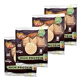 Protein Wraps Low Carb reich an Balaststoffe | VEGAN | 8 stk. 320g - | für Low Carb, Keto & Diabetiker | kebab, quesadilla, pizza (4er Pack)
