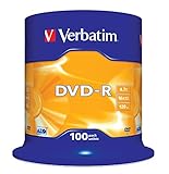 Verbatim DVD-R 16 x 4,7 GB TARRINA 100 Stück 43549 (4)