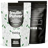 Inulin Pulver 1500g (1,5KG) - Aus der Chicoree-Wurzel - Ballaststoffe für Verdauung & Darmflora - 300+ Tage Vorrat - Vegan & produziert in Deutschland - Laborgeprüft